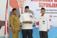 Pembukaan kegiatan Pembinaan  Manasik Haji Sepanjang Tahun di Aula Kemenag SBT, Selasa (1/11/2022). Foto: Resi Sahubawa