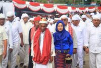 Pengukuhan dan pelantikan Upu Latu Nusa Barakate, Raja Hatuhaha sekaligus Raja Negeri Pelauw, Kecamatan Pulau Haruku, Kabupaten Maluku Tengah, Kamis (6/2/2025). Foto: Istimewa