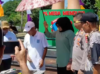 Ini Harapan Raja Negeri Pelauw di Peresmian Tugu Bola Legen 1996 PS Mega Mendung